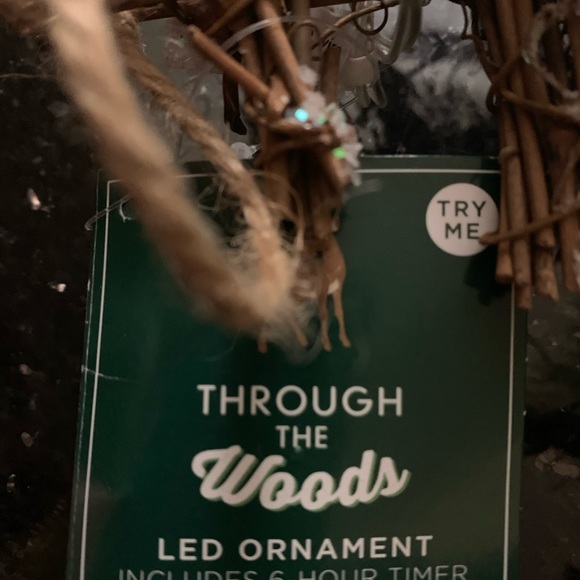 Rustic LED Snowflake Ornament - Picture 4 of 5